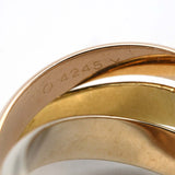 希少 仕上済 Cartier カルティエ トリニティ リング 指輪 750 K18YG WG PG 三連 サイズ49 約9号 10.7ｇ H20796