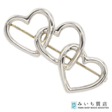 TIFFANY&Co. ティファニー ブローチ トリプルハート 925 シルバー 約6.1g アクセサリー H23369