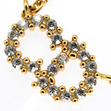 Christian Dior ディオール CDロゴ ラインストーン ネックレス アクセサリー ゴールドカラー 総重量約4.4g 箱有 25k565-1