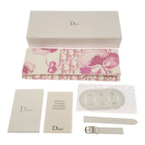 稼働 腕時計 Christian Dior ディオール D78-1094 クォーツ シェル文字盤 2025.7電池交換済 箱・ケース有 k405