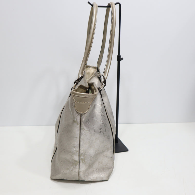 GUCCI グッチ トートバッグ 197953 GG シルバー ハンドバッグ レディース M3818