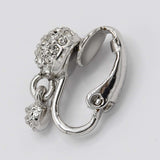 Christian Dior クリスチャンディオール イヤリング ラインストーン シルバーカラー アクセサリー レディース H12294