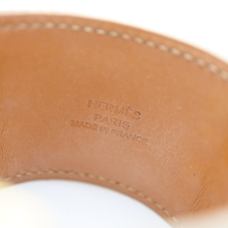 HERMES エルメス コリエドシアン ブレスレット バングル A刻印 T2 ホワイトカラー アクセサリー k1301