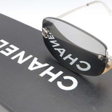 CHANEL シャネル サングラス 4002 リムレス c.124/22 54⬜︎19 130 ミラーレンズ 度なし 箱ケースクロス H25200