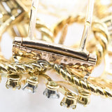 仕上済 Boucheron ブシュロン ヴィンテージブローチ ダイヤ K18 D入り 約30.3g ジュエリー ケース有 mo210