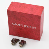 GEORG JENSEN ジョージジェンセン イヤリング 50A 葡萄の葉 約9g シルバー 925 アクセサリー レディース 箱有 k788