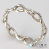 TIFFANY＆Co. ティファニー インフィニティ ナロー リング バンドリング 指輪 Ag925 シルバー 約16号 アクセサリー レディース 箱有 25k356-2