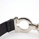 Salvatore Ferragamo フェラガモ ガンチーニ ブレスレット レザー バングル ブラック アクセサリー H20855