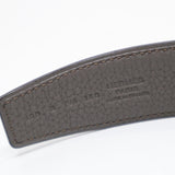 未使用 HERMES エルメス ベルト H・オ・カレ リバーシブル B刻印 ボックスカーフ トゴ FM160 100 黒×グレー 袋・箱 saka1