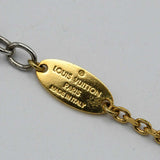 LOUIS VUITTON ルイヴィトン LV ネックレス M68074 ゴールドカラー×シルバーカラー コンビ アクセサリー ok947