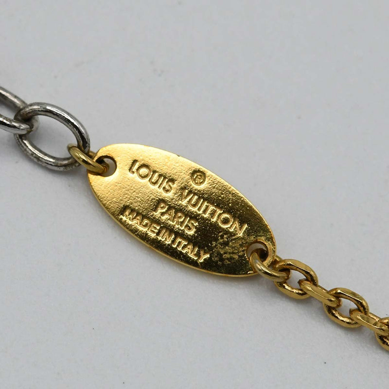 LOUIS VUITTON ルイヴィトン LV ネックレス M68074 ゴールドカラー×シルバーカラー コンビ アクセサリー ok947