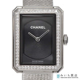 稼働 腕時計 CHANEL シャネル H4877 ボーイフレンド ベゼルD QZ 黒文字盤 2023.10電池交換 箱・取説・ギャラ H10877