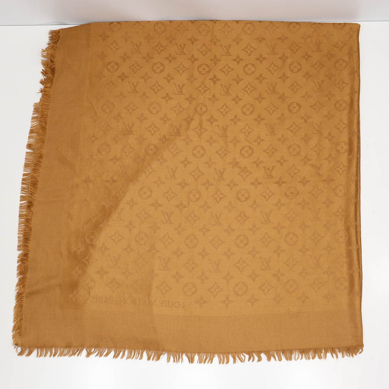 LOUIS VUITTON ルイヴィトン LV 402336 ストール マフラー 大判 ブラウン系 箱有 H21000