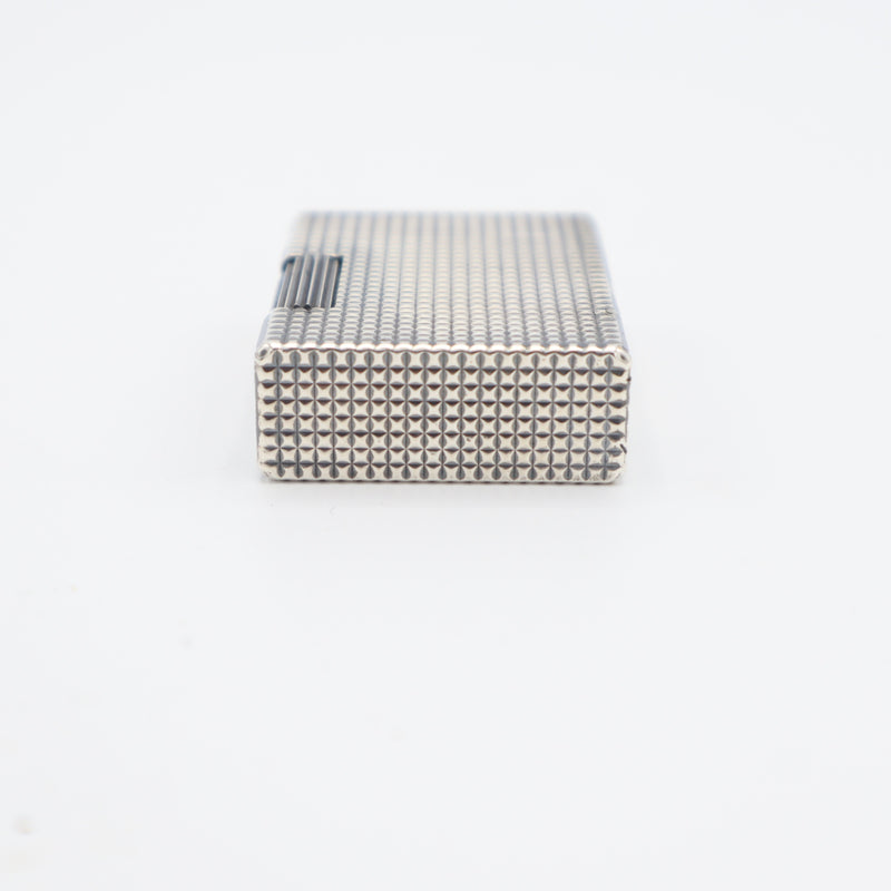 S.T.Dupont デュポン ガスライター LINE1S ライン1S ショート ローラー式 ダイヤモンドヘッド シルバーカラー 着火未確認 H2985