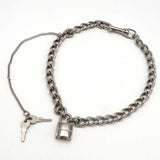 DOLCE&GABBANA ドルチェ＆ガッバーナ ウォレットチェーン 南京錠 DG ドルガバ シルバーカラー 鍵付 20k30-669