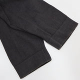 HERMES エルメス ニット 切替シャツ 長袖 トップス 総柄 Sサイズ シルク カシミヤ混 オレンジ×ブラック 26k350-16