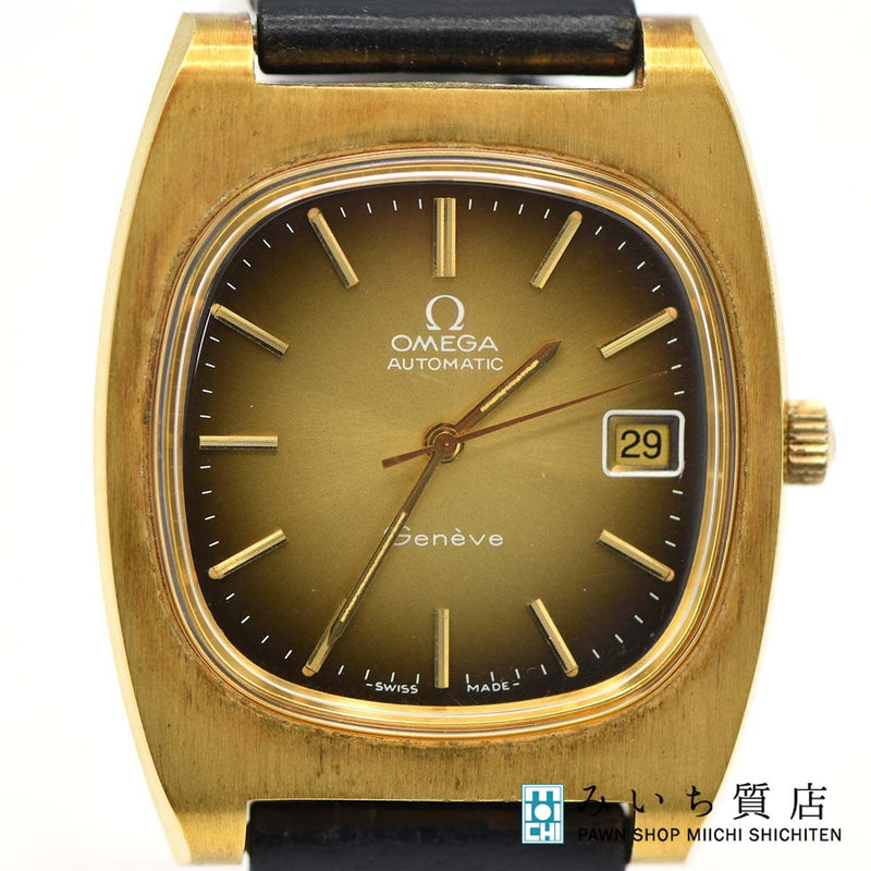 腕時計 稼働 OMEGA オメガ ジュネーブ Geneve 166.0190 cal.1012 自動巻き デイト H16994