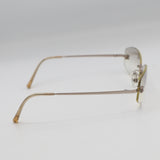 CHANEL シャネル サングラス 4002 c194/61 57□19 130 ココマーク リムレス 度なし メガネ シャンパンゴールド系 ケース 26k621-10