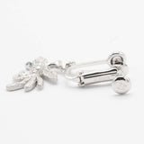 仕上げ済み アトリエ・アル イヤリング K18WG 0.01ct 約4.4g アクセサリー ◆  19k182-42