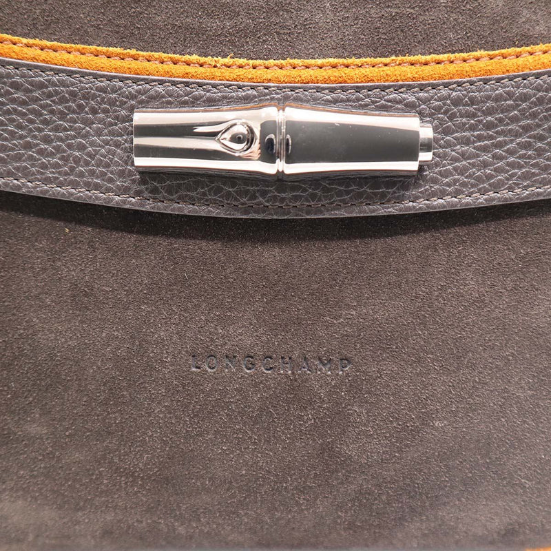 LONGCHAMP ロンシャン ハンドバッグ ショルダーバッグ 2WAYバッグ マドレーヌ レザー/スエード レディース 茶 H14430