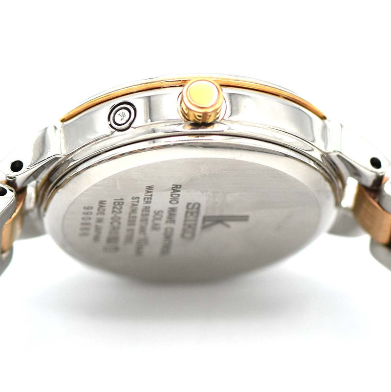 稼働 腕時計 SEIKO セイコー LUKIA ルキア LK 1B22-0CR0 デイト 電波ソーラー シルバー色文字盤 レディースコマ有 H18518
