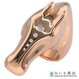 仕上げ済 HERMES エルメス リング ギャロップ #53 12号 750 ダイヤ 約31.5g アクセサリー k1079