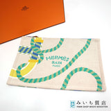 未使用 HERMES エルメス ヨッティングGM Canoe H カノエ H ポーチ ビタミン コットン100 箱有 ok747
