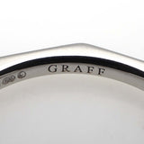 仕上げ済 GRAFF グラフ ローレンス シグネチャー バンド リング K18WG 750 18号 3.8g 箱証明書 ◆H24112