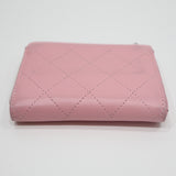 CHANEL シャネル AP4921 ココマーク ミニウォレット ジップウォレット ミニ財布 財布 L字 ピンク 袋 H24899