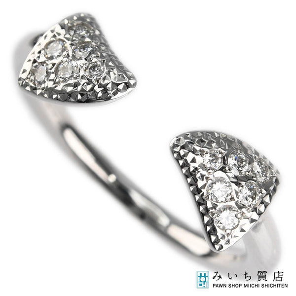 仕上済 TASAKI タサキ ソーンズ ダイヤ リング 指輪 D0.10 750 約8号 約3.9g ジュエリー アクセサリー 箱有 K229