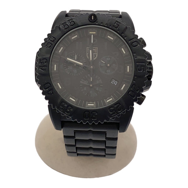 腕時計 訳あり 稼働 LUMINOX ルミノックス 3080 クォーツ メンズ 黒色文字盤 箱有 21k216-2