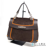 LONGCHAMP ロンシャン ハンドバッグ ショルダーバッグ 2WAYバッグ マドレーヌ レザー/スエード レディース 茶 H14430