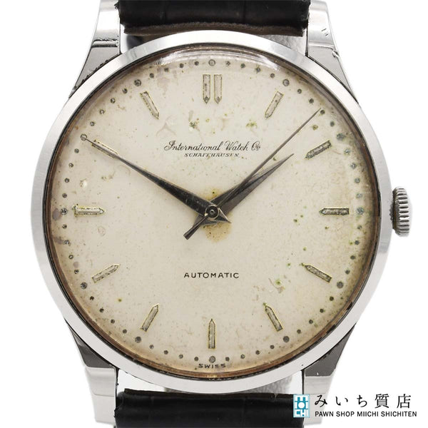 稼働 腕時計 IWC シャウハウゼン オールドインター ペラトン式 自動巻き cal.853 1532627 シルバー色文字盤 k453