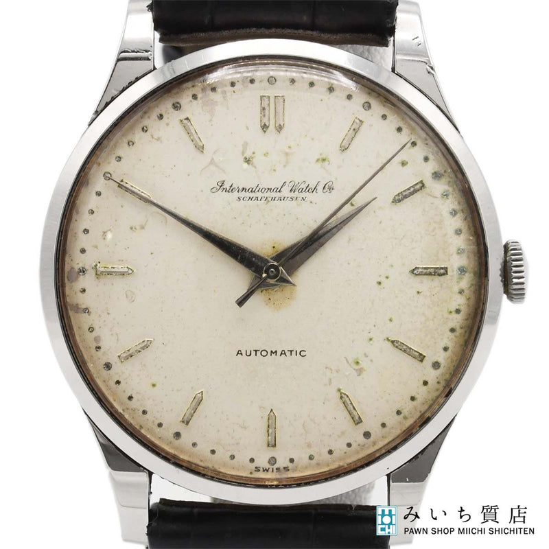 稼働 腕時計 IWC シャウハウゼン オールドインター ペラトン式 自動巻き cal.853 1532627 シルバー色文字盤 k453