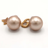 Christian Dior ディオール ピアス トライバルピアス CDロゴ フェイクパール ラインストーン 星 H17968