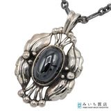GEORG JENSEN ジョージジェンセン イヤーペンダント 2000 ヘマタイト ネックレス シルバー 925 約10.3g アクセサリー レディース yo684