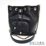 CHANEL シャネル バケットバッグ チェーンショルダー ミニ ブラック AS2353 ソフトキャビアスキン ショルダーバッグ H17977