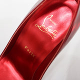 Christian Louboutin クリスチャンルブタン ヒール パンプス 37サイズ メタリック レッド レディース 靴 箱袋 H22882