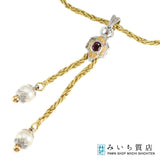 CAZZANIGA カッツァニーガ ネックレス ルビー パール 750 約37.0g アクセサリー ジュエリー H9708