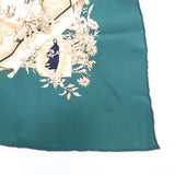 HERMES エルメス スカーフ カレ70 LA FRANCE シルク100％ グリーン H18947-4