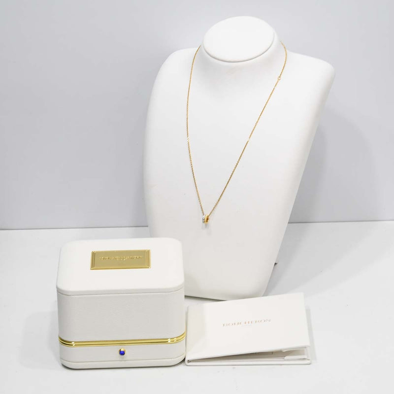仕上済 BOUCHERON ブシュロン ネックレス キャトルラディアント ミニ Au750 ダイヤモンド 4.0g ジュエリー 箱保有 24k374-1