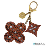 LOUIS VUITTON ルイヴィトン LV M66778 ビジューサック アラベスク モノグラムフラワー チャーム キーホルダー ブラウン系 H25006