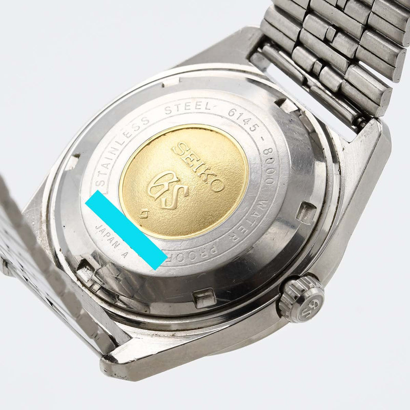 不動 ジャンク SEIKO Grand Seiko グランドセイコー GS 6145-8000 HI-BEAT ハイビート 自動巻き デイト シルバー色文字盤 H2256