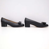 Salvatore Ferragamo フェラガモ パンプス 5 1/2C 22.5cm ヴァラリボン ブラック レディース 靴 箱有 H1455