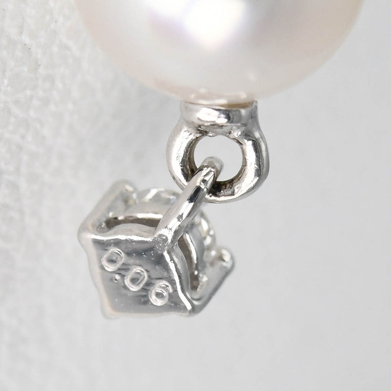 仕上済 TASAKI タサキ ネックレス パール ダイヤ K18WG D0.06 ホワイトゴールド 約2.7g ジュエリー 箱有 H6944
