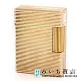 S.T. Dupont デュポン ガスライター ライン1 ショート LINE1 20μ ローラー式 ゴールド色 喫煙具 着火未確認 ケース M1611