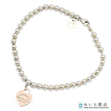 TIFFANY＆Co. ティファニー リターントゥ ハート ボールチェーン ブレスレット Ag925 シルバー 約6.1g 保管袋有 H19517