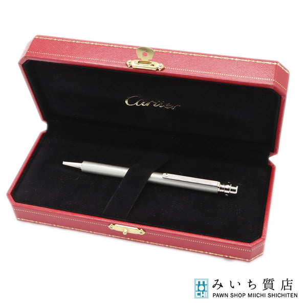 Cartier カルティエ ボールペン ラブ ツイスト式 シルバー系カラー 筆記用具 文房具 筆記確認済 箱・ケース有 25k627-30