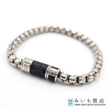 LOUIS VUITTON ルイヴィトン LV M63107 モノグラム エクリプス ブラスレ チェーン ブレスレット シルバーカラー H16674