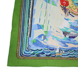 HERMES エルメス スカーフ カレ70 HENRY F SMITH SAILOR ヘンリー 帆船 航海 コットン100％ グリーン H18947-1